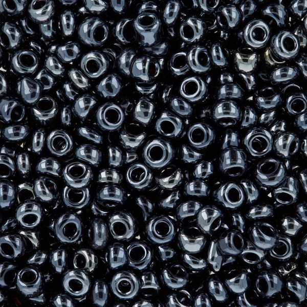 Бисер Zlatka 11/0 (2.1 мм), 100 г (10х10 г), №0129 черный, GR