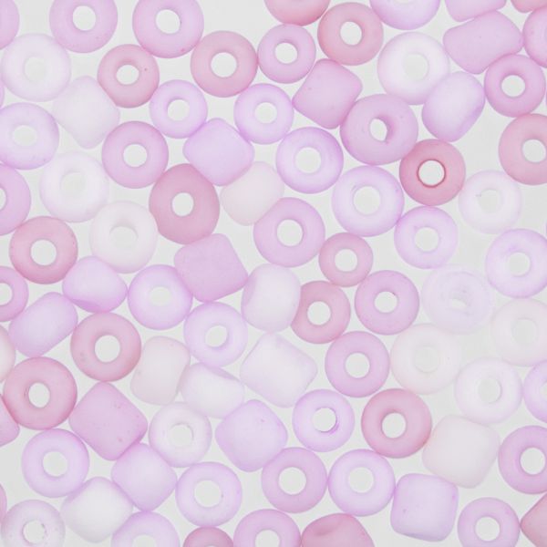 Бисер Zlatka 8/0, 100 г (10х10 г), №1011 микс меланж макарун, GR