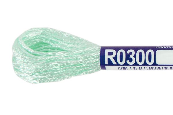 Мулине Gamma вискоза 100%, цв.R0300 св.голубой, 12 мотков по 8 метров