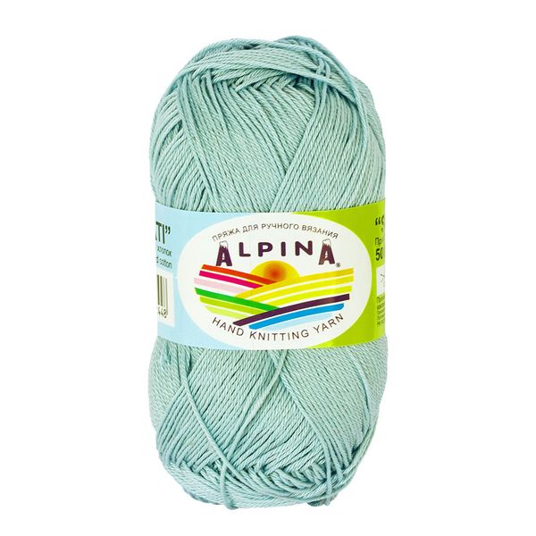 Пряжа Alpina Sati / уп.10 мот. по 50г, 170м, 063 св.бирюзовый