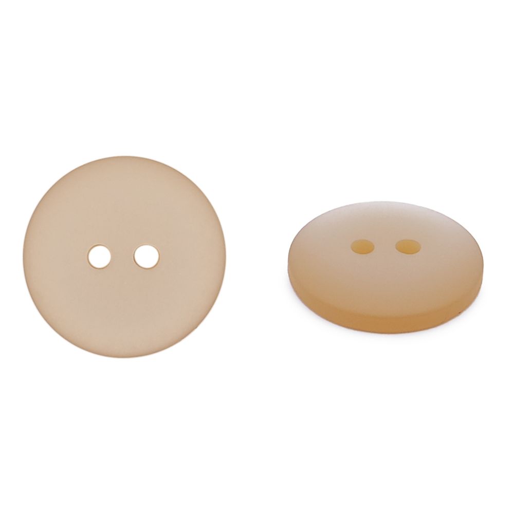 Пуговицы на 2 прокола 28L (18мм), пластик (col.27 светло-бежевый), CR-K18M, 144 шт
