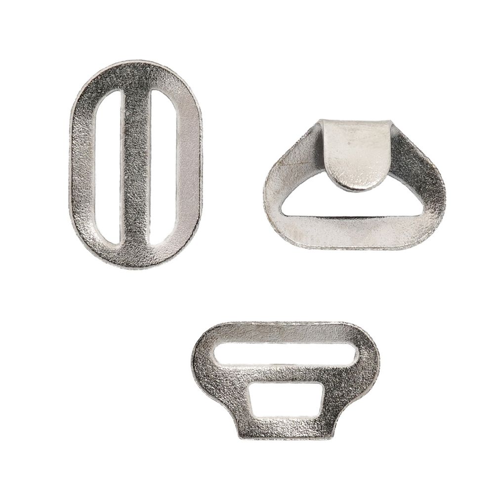 Крючки галстучные 11 мм, (3 части) ВОС, никель, 50 шт