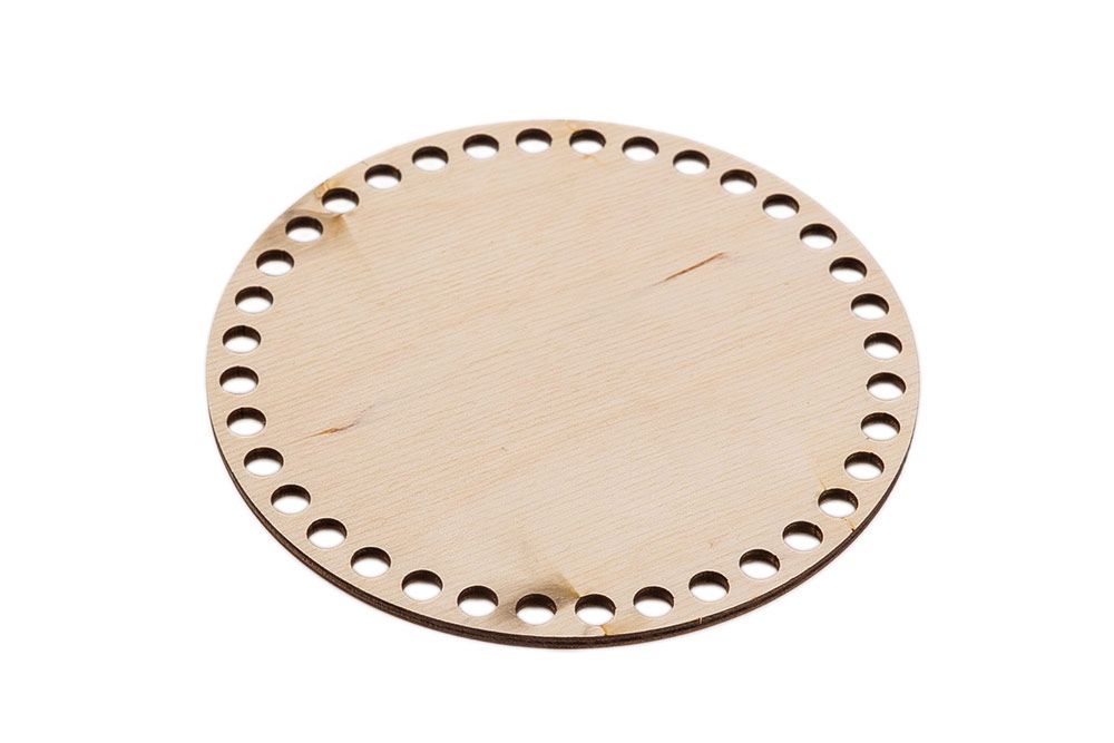 Заготовка из фанеры Панно с перфорацией Круг, ⌀15 см, 15х15х0.4 см, 0.4 см, БА-03 Mr.Carving