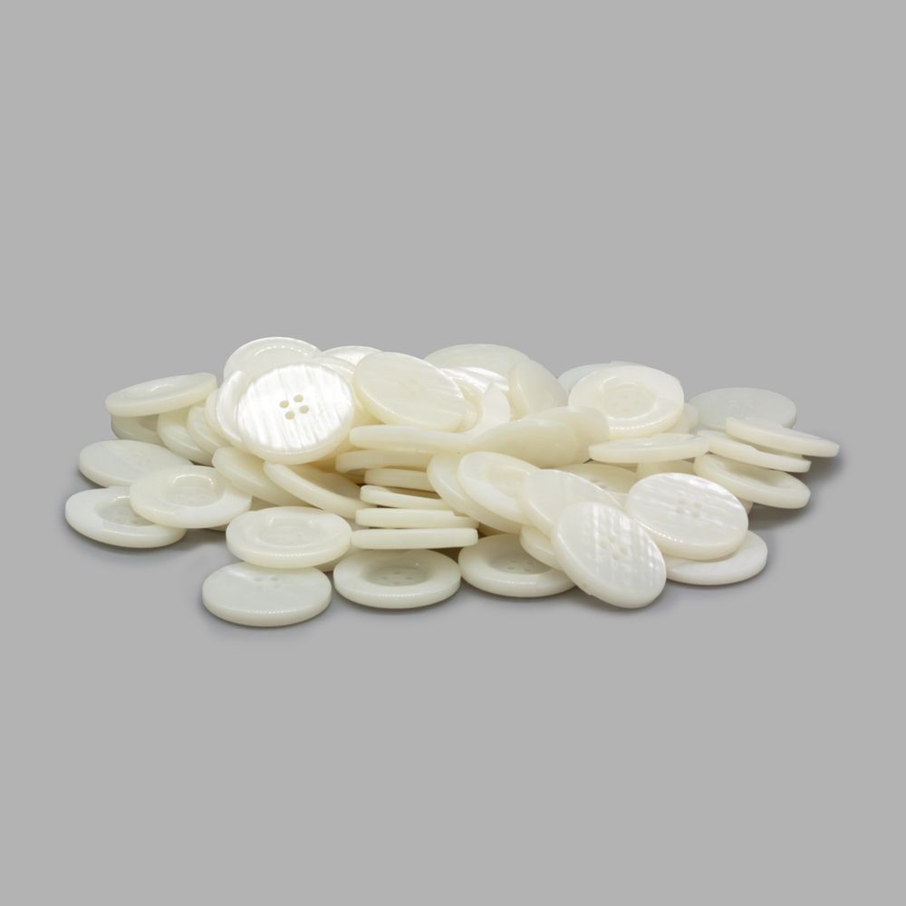 Пуговицы на ножке 60L (38мм) 4пр. (white (белый)), 72 шт