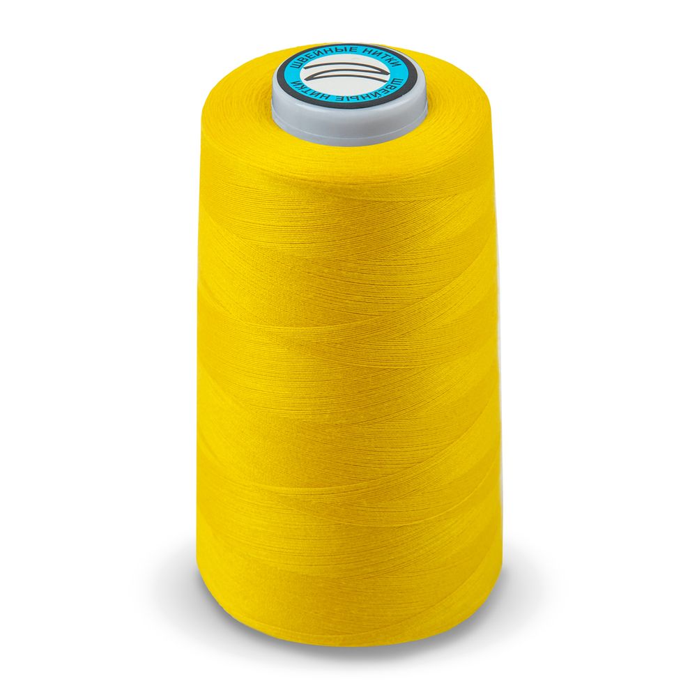 Нитки особо тонкие Nitka 50/2, 4570 м (5000 ярд) / 1 кат., 385 ярко-желтый