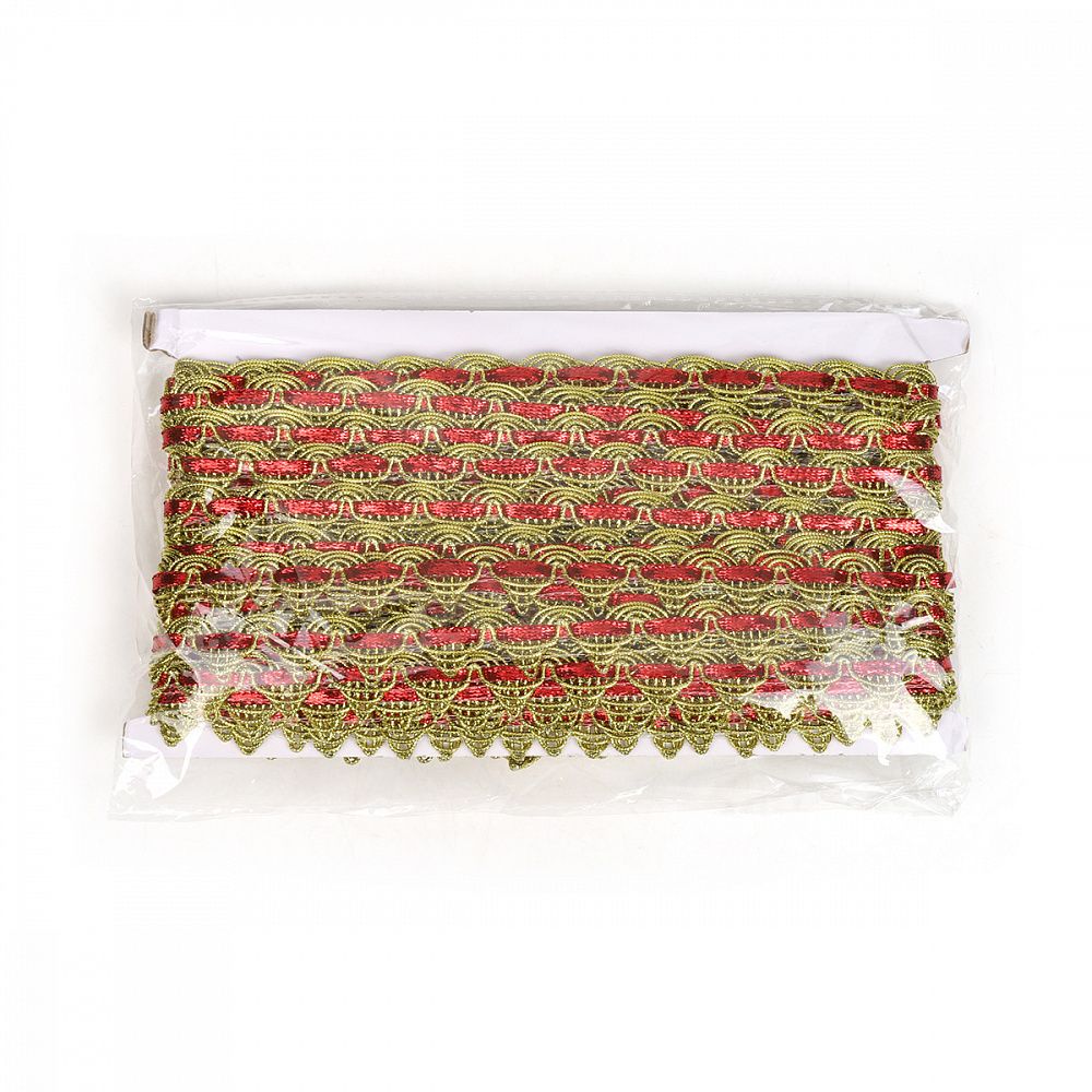 Тесьма отделочная 20 мм, 9295 цв.золото уп.13.71м