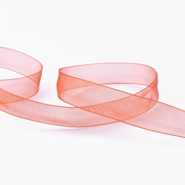 Лента капроновая (органза) 15.0 мм / 22.8±1 метра, 042 т. терракот, Blitz OR-15