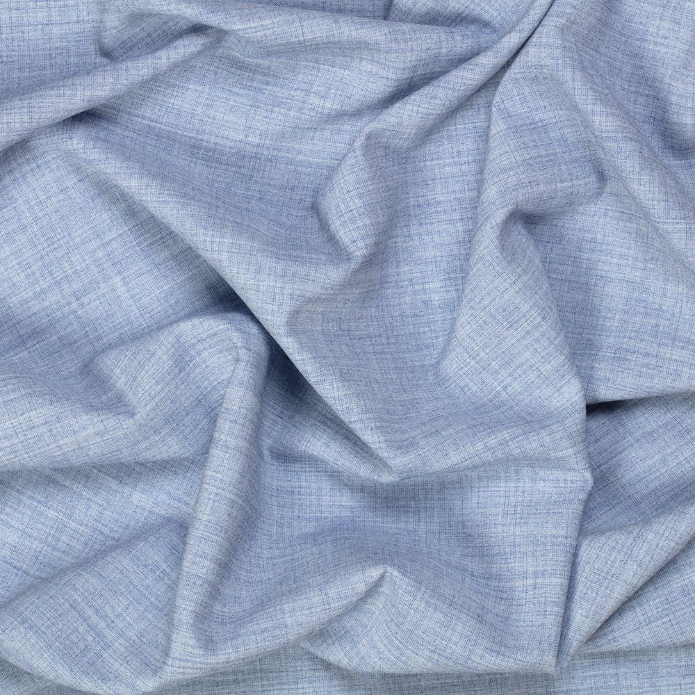 Ткань костюмная 220 г/м², 150х148±2 см, 10 голубой меланж/blue melange, Gamma SUTF-006N