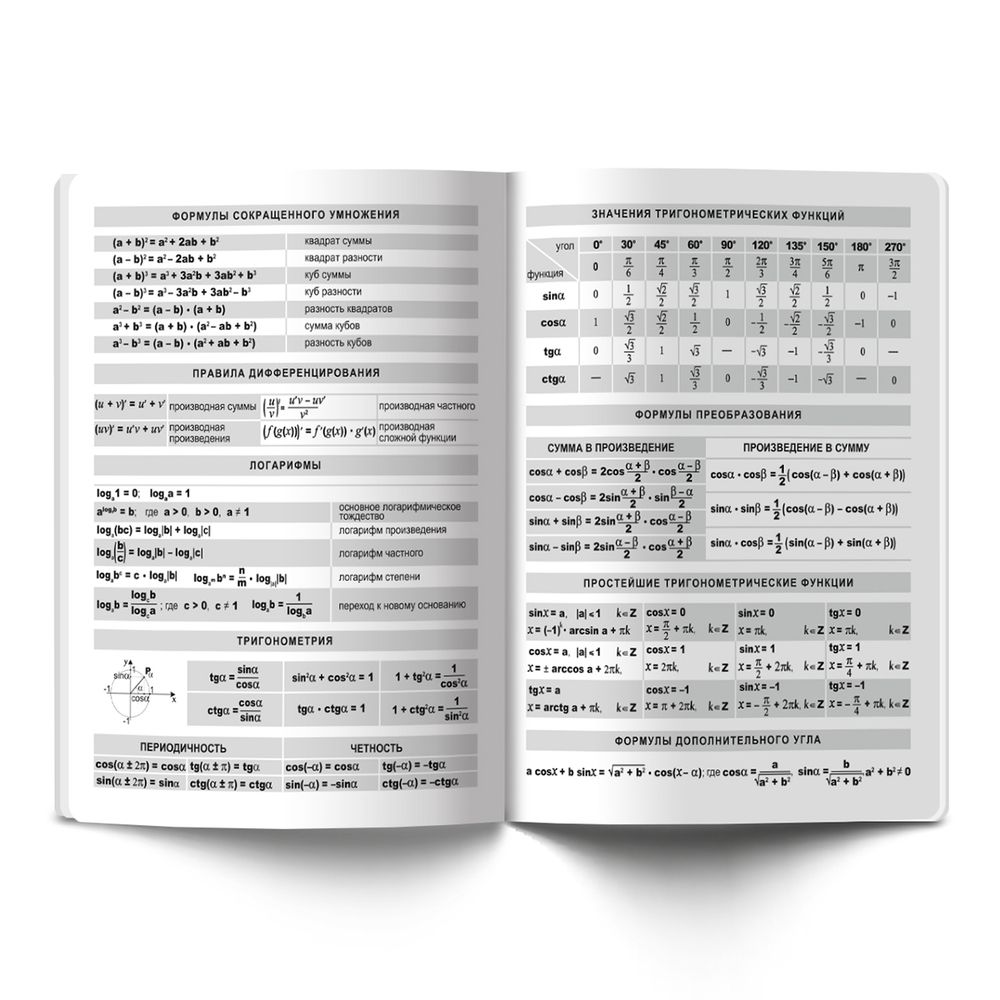 Тетрадь предметная На позитиве A5+ 40 л. на скобе 60 г/м², белизна 90 %, 10 шт, клетка, 40ТСК5_000091 Алгебра, Светоч 40ТСК5_000091