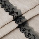 Кружево капроновое 50 мм / 13.71м, цв.черный