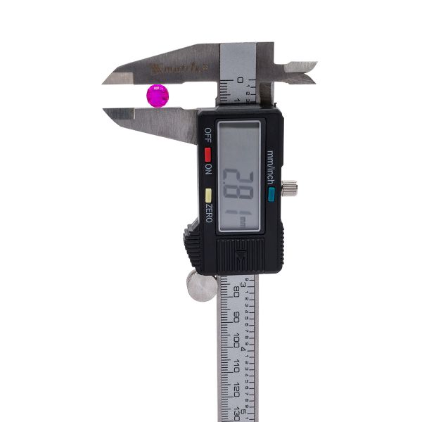 Бусины акрил ⌀8 мм, 500 г, цвет. с белой сердц., круглые часто гран., 49 фуксия, Astra&Craft LY-162