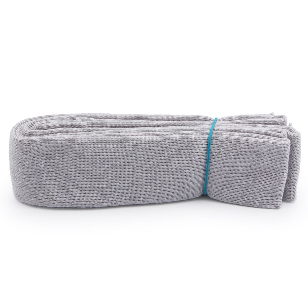 Манжеты трикотажные рукава 7.0 см / 3 метра, полушерсть тонкие 14кл. 1х1, 890 серебро