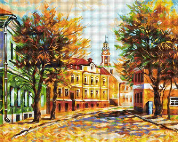 Алмазная (кристальная) мозаика Фрея, Акварельная осень, 50х40 см