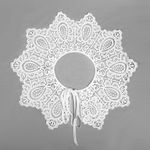 Пришивной кружевной воротник TBY.13/185 цв.белый уп.1шт, Kruzhevo