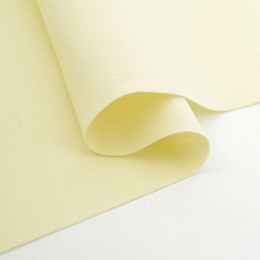 Фетр листовой мягкий 1.0 мм, 30х45 см, 10 листов, Hemline Hobby, 15 сливочный, 11.041