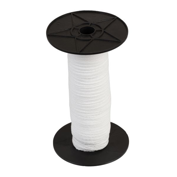 Тесьма (лента) киперная (100 х/б) 5 мм / 50 метров, белый/white, Gamma TCT-5