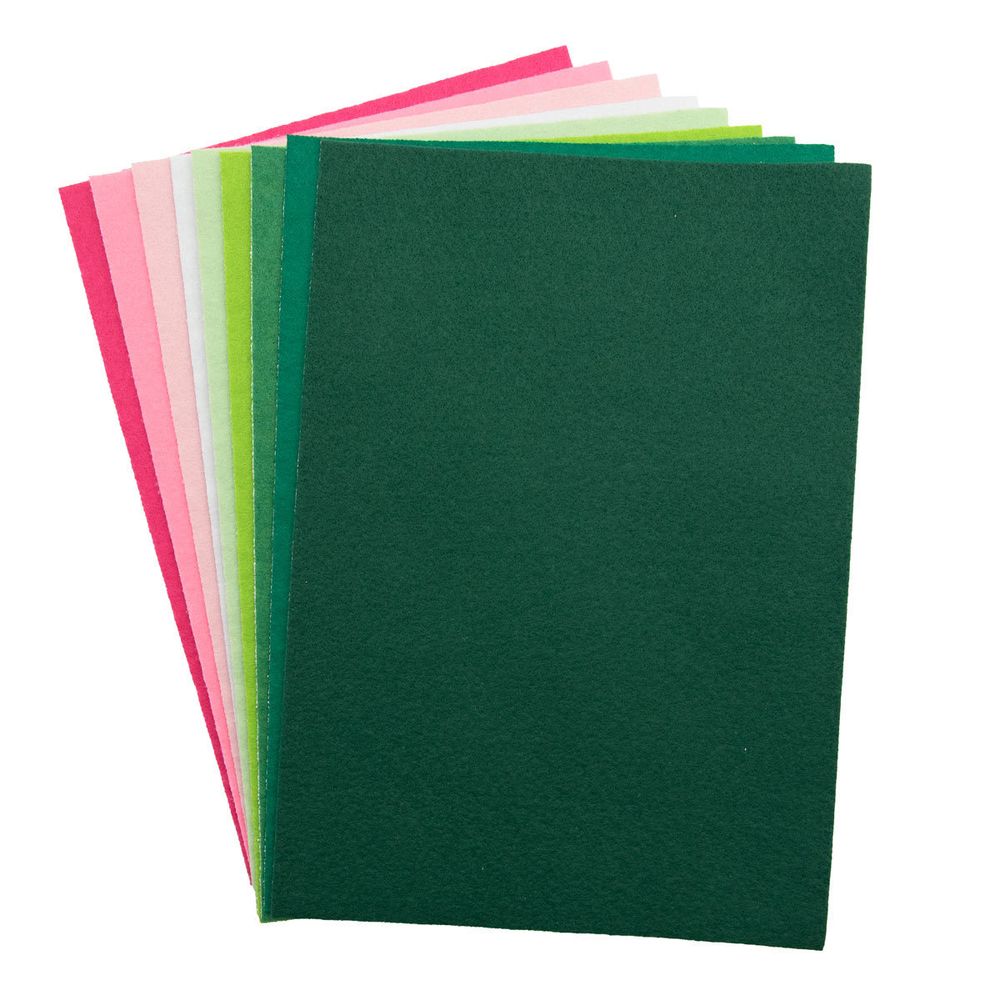 Фетр листовой мягкий клеевой, 1.0 мм, 20х30см, 10 шт, Astra&Craft, 1