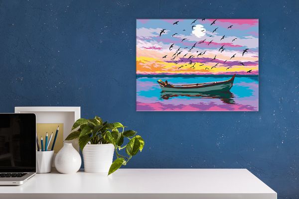 Картина по номерам Фрея, Лодка в волшебную страну, 40х30 см