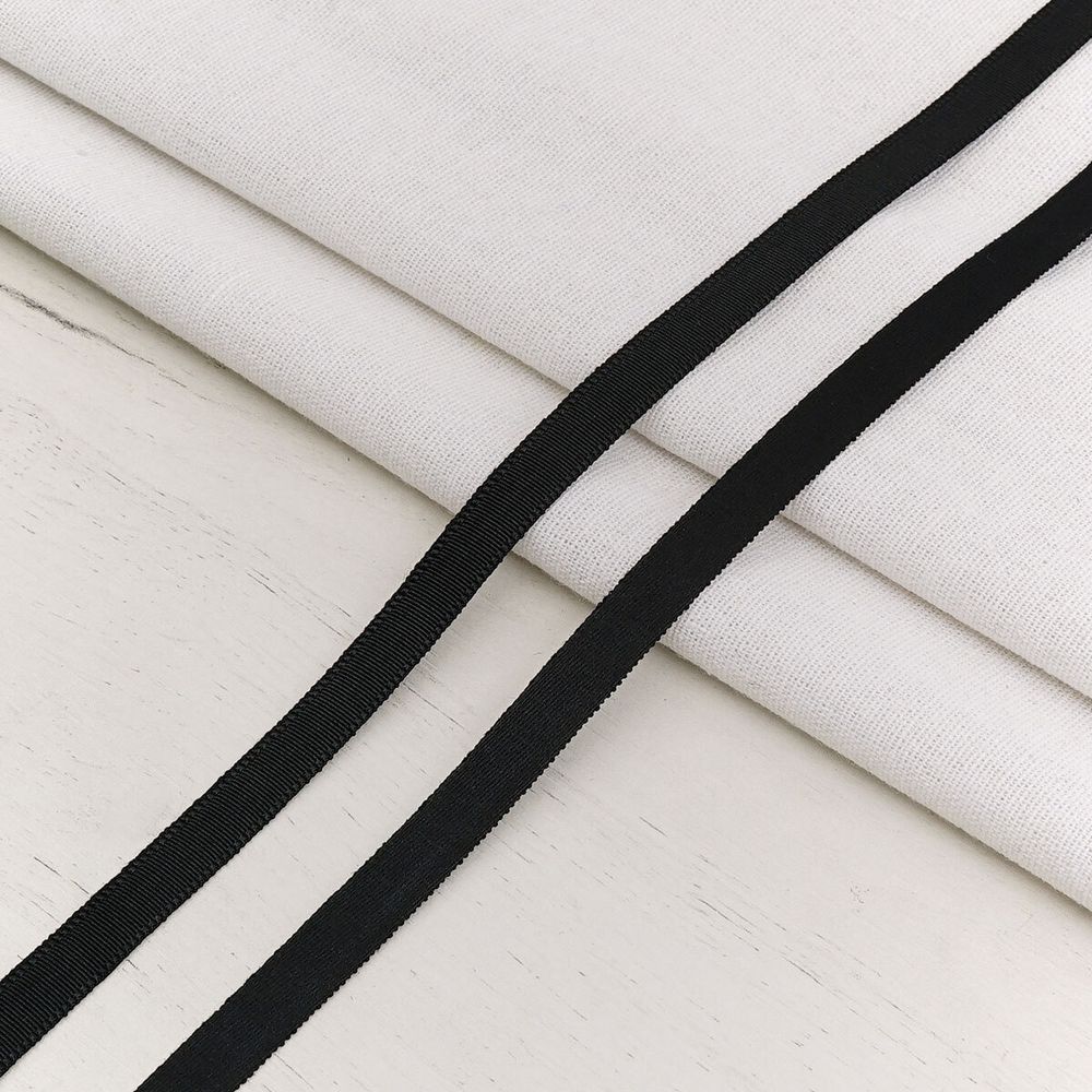 Лента тоннельная (чехол для косточек) 10.0 мм / 45.72 метра, черный, 580