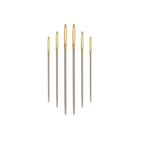 Иглы ручные гобеленовые №18-24, 6 шт, острие закругл, Gamma N-305