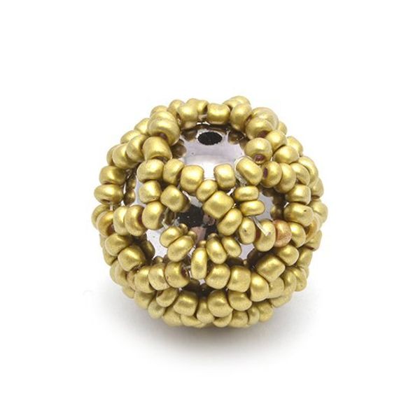 Бусины пластик ⌀22 мм, in ⌀2 мм, №2