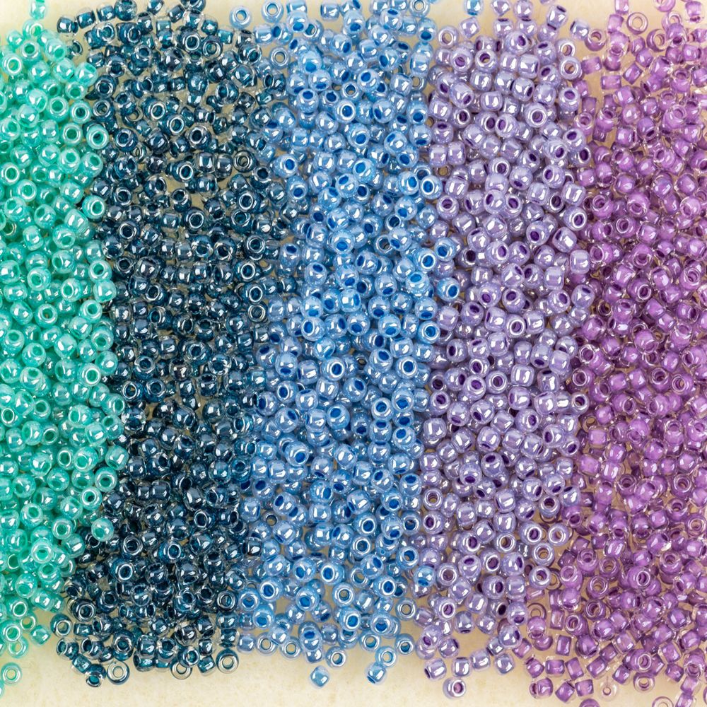 Бисер Япония Toho 11/0 круглый 3 ASSORTI 2.2 мм, 5х5 г, №04