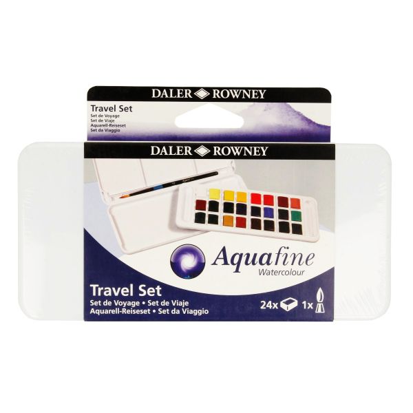 Краска акварель набор Aquafine TRAVEL 24 цв, Daler Rowney D131900102