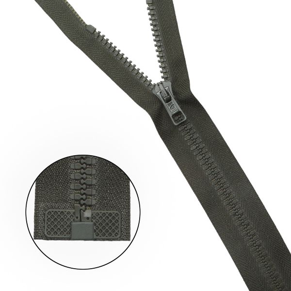 Молния трактор Arta Т6 (6 мм) 1 зам., разъем., 40 см, цв. 175 т.хаки, уп.5 шт