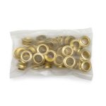 Люверсы металл ⌀11.0 мм (внутр.), золото, 50 шт, BIG