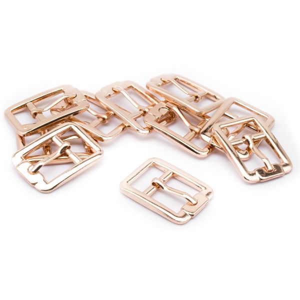 Пряжка ременная металл 15 мм, золото, 10 шт