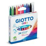 Карандаш цветной восковой заточенный 24 цв, Giotto F282200