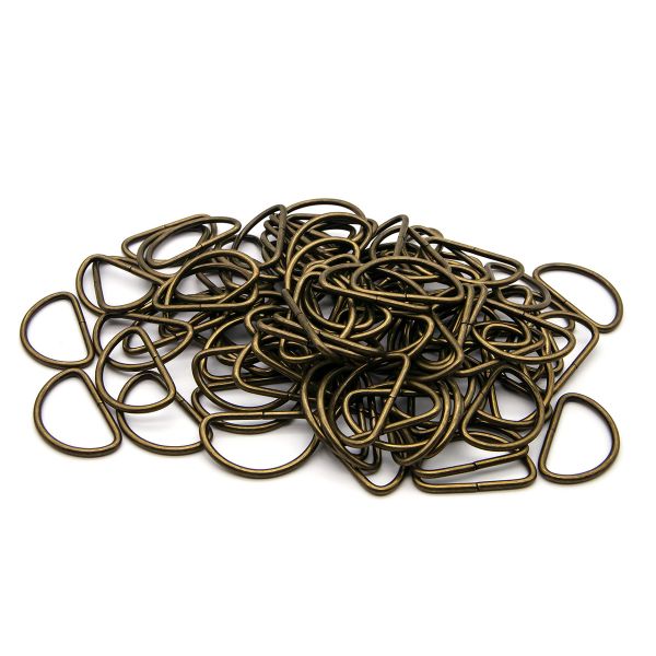 Полукольцо сварное металл внутр. 38 мм (внешн. 44х26 мм, ⌀3 мм), 100 шт, латунь, 816B-116