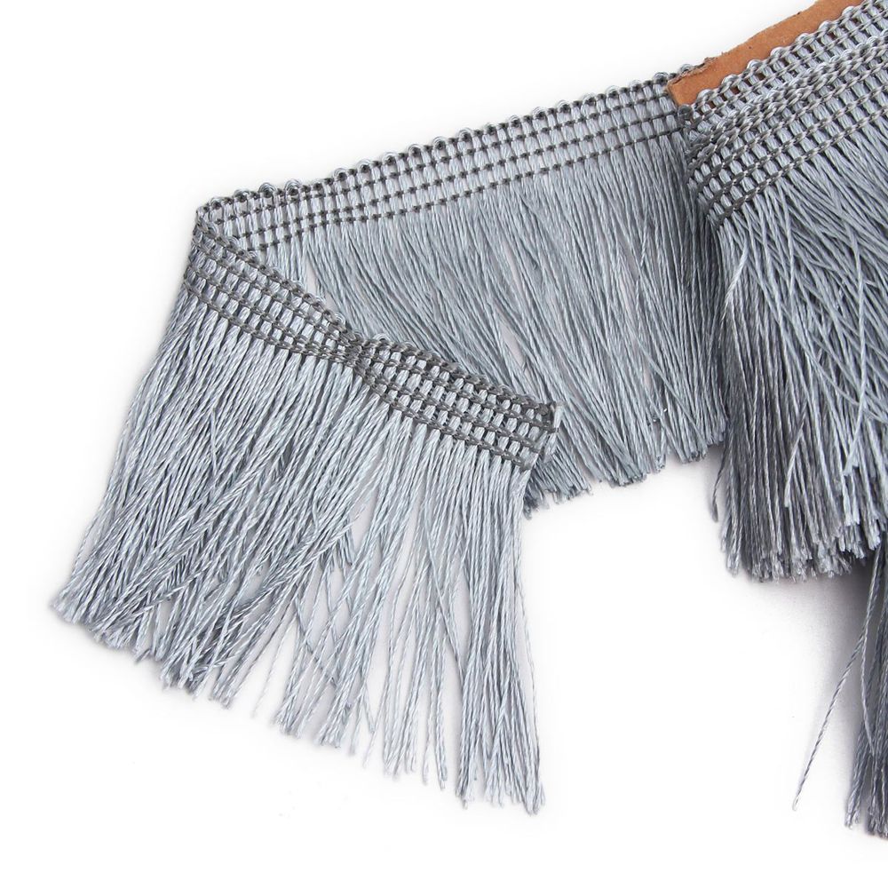 Бахрома отделочная 63.0 мм / 25 метров, нитяная, 361 серый, 0390-0310