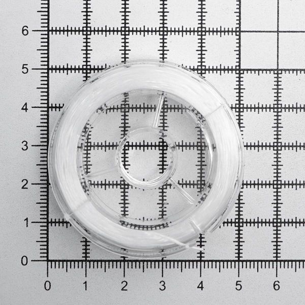 Нитки спандекс без оплетки ⌀0.8 мм, 20 м, Astra&Craft (белый), 10 катушек