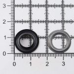 Люверсы металл ⌀_7.3 мм (внутр.), №5, сталь, оксид, 100 шт, New Star