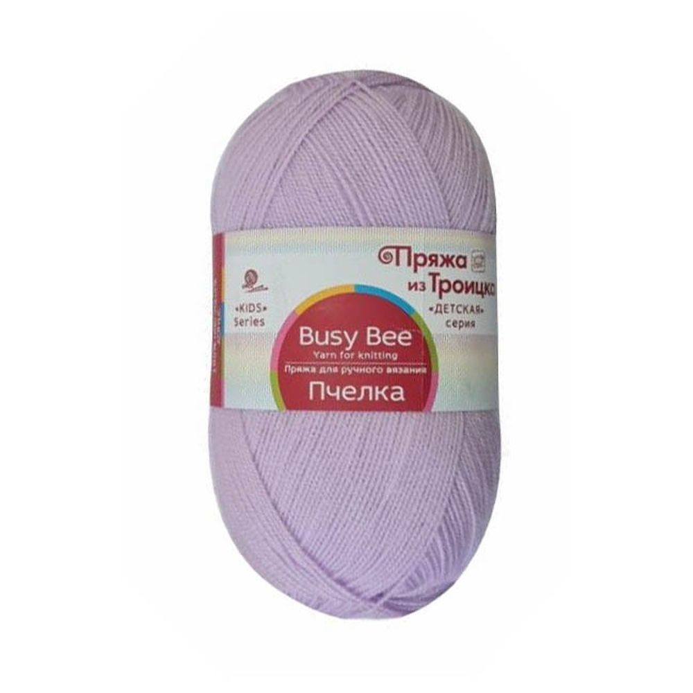 Пряжа Троицкая Пчелка / уп.10 мот. по 100 г, 500 м, 333 черничное мороженое