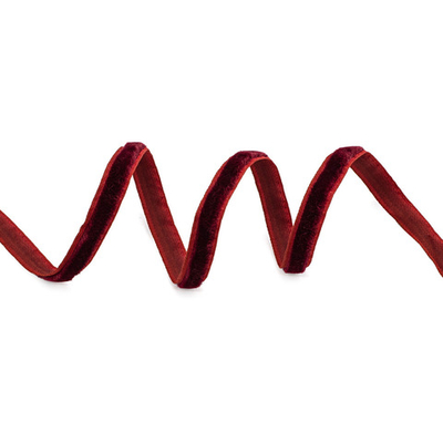 Лента бархатная (тесьма) 10.0 мм / 10±0.5 метров, рис. 8508, цв.71 бордово-терракотовый