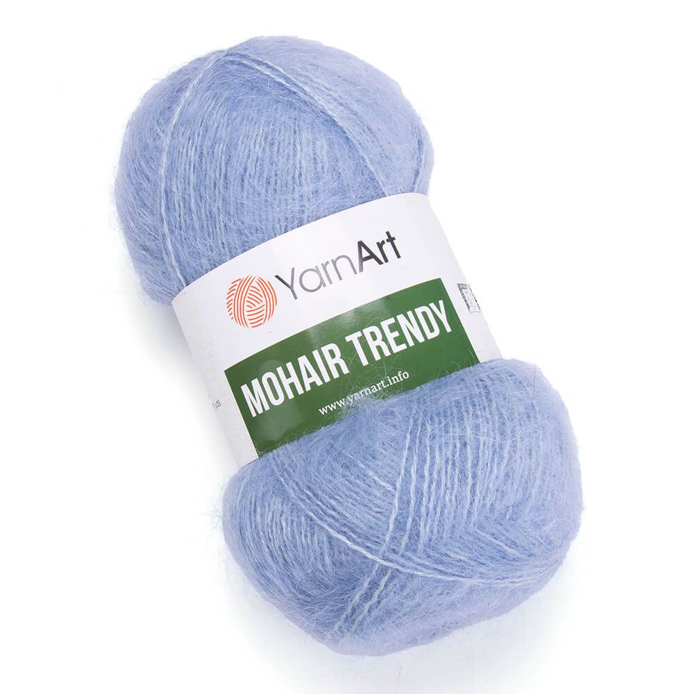 Пряжа YarnArt (ЯрнАрт) Mohair trendy / уп.5 мот. по 100 г, 220м, 107 сизый
