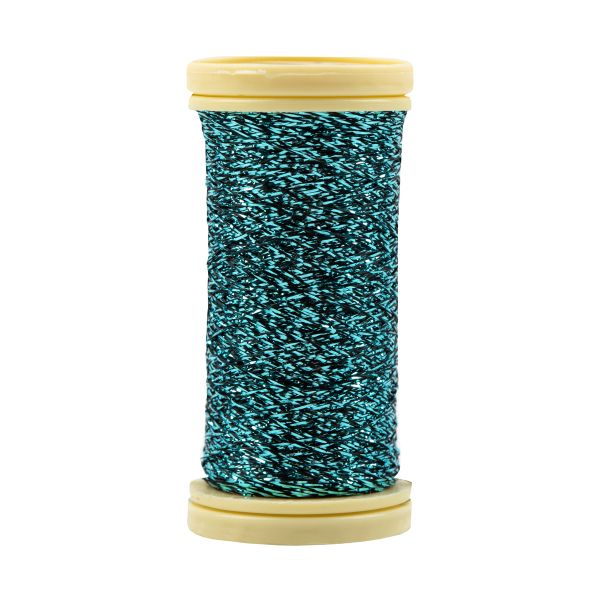 Мулине Gamma металлик M 5 мотков по 50 метров, M-143 черный/бирюзовый, Gamma BRILL