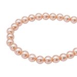 Бусины пластик под жемчуг ⌀8 мм, 500 г, цветные, круглые, A44 телесный, Astra&Craft, LY-264