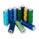 Нитки вышивальные Gamma ассорти V150/2, 10х200 ярдов, 183 м, Набор 3