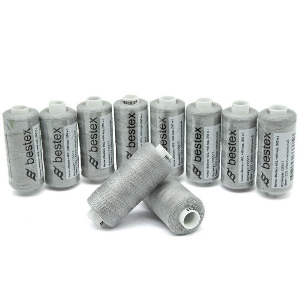 Нитки швейные бытовые Bestex 40/2, 365 м (400 ярд) / 10 кат., 332 мраморно-сиреневый