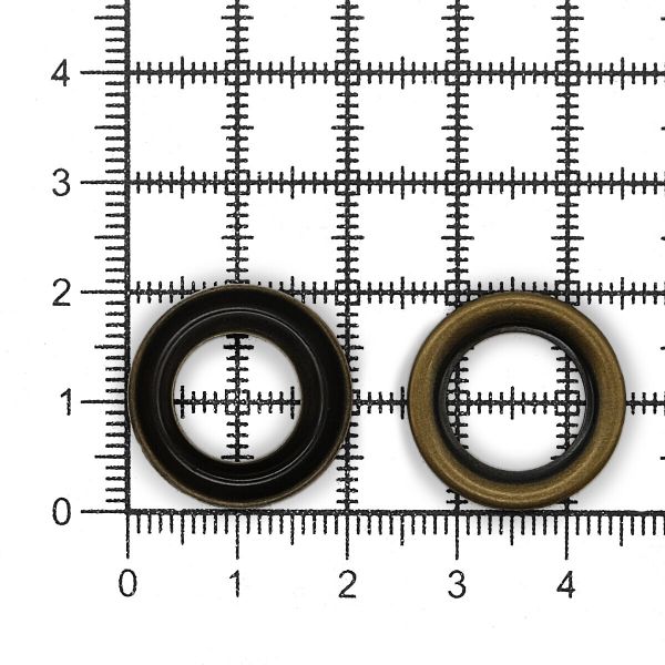Люверсы металл ⌀11.0 мм (внутр.), латунь, 50 шт, BIG