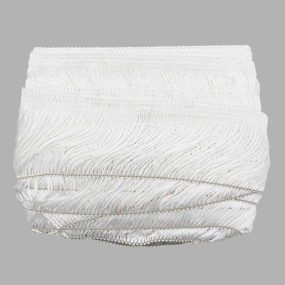 Бахрома отделочная 90.0 мм / 25 метров, 001 белый