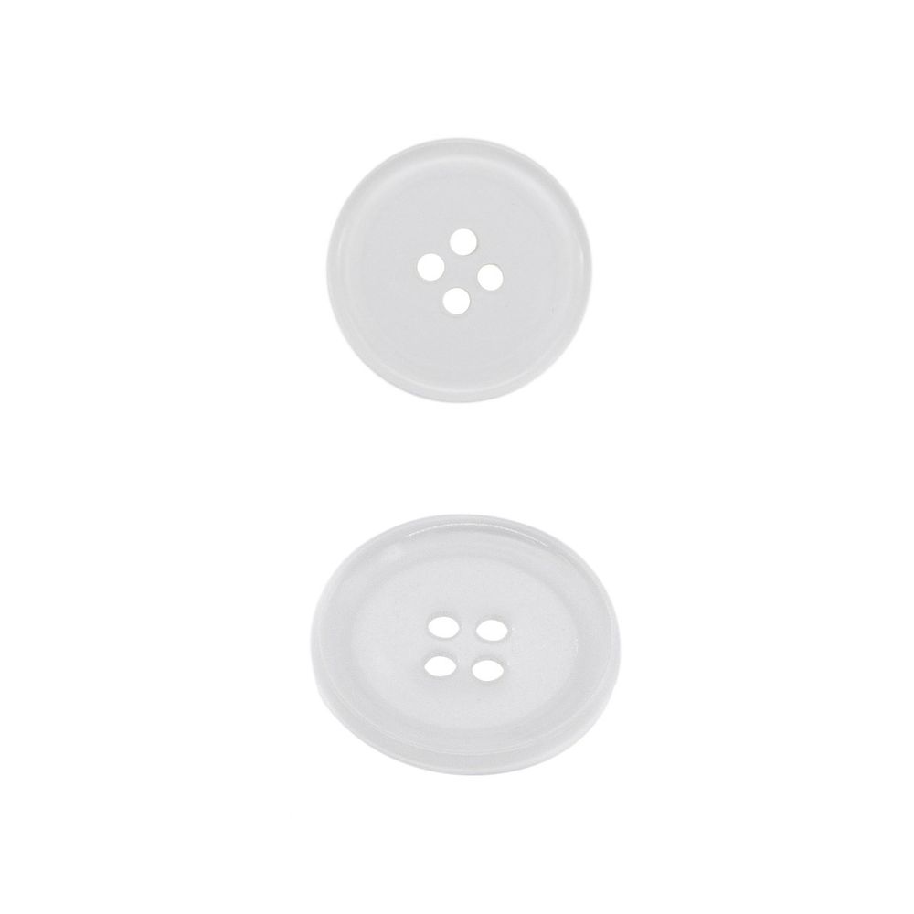 Пуговицы 4 прокола 24L, (col.A (белый)) CB, 72 шт