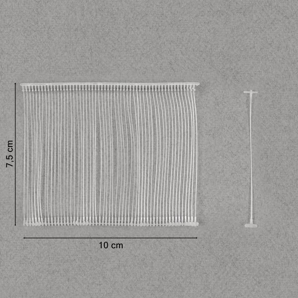 Держатели этикеток к этикет пистолету 75 мм, 5000 шт, прозрачный, Micron TPS-01