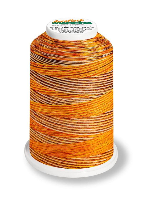 Нитки текстурированные Madeira Aeroflock №100, 1000 м, цв. 9121 9507, 9121, 4 катушки