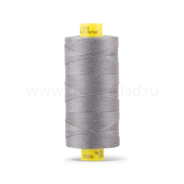 Нить отделочная Gutermann Mara 30/2, 300 м, 702404, 496 серо-стальной, 1 катушка