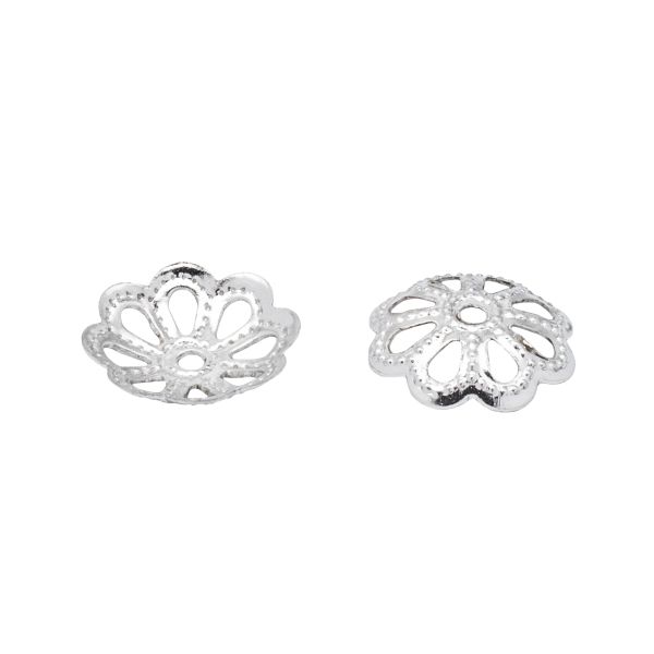 Шапочка для бусин, 10мм 50 шт/упак, Astra&Craft (Никель), 4AR198