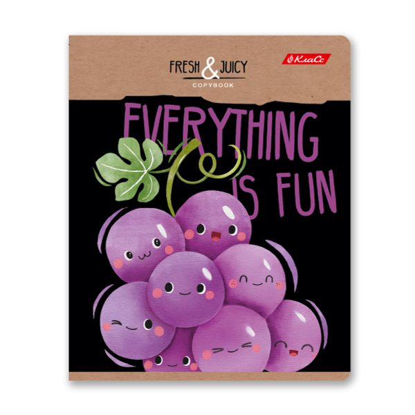 Тетрадь ученическая общая, A5+ 48 л. на скобе 65 г/м², белизна 100%, 10 шт, клетка в термоусадочной пленке, 000748 Самый вкусный, Светоч 48ТЕТк-001